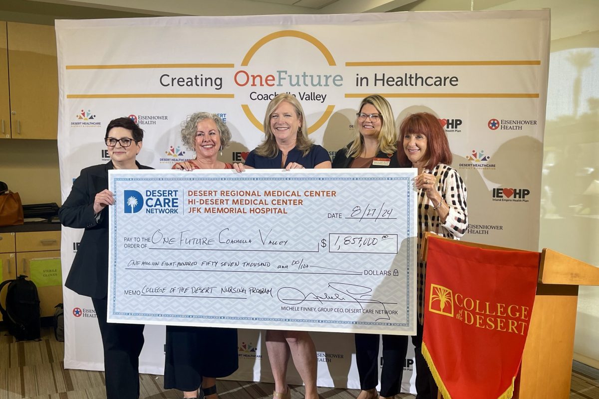 Desert Care Network & Tenet Healthcare Foundation Present $1.8 Million Donation to Expand Nurse Training at College of the Desert